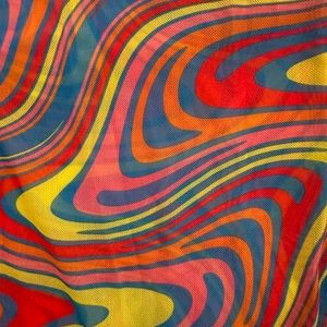 Mesh colorful bodysuit size L